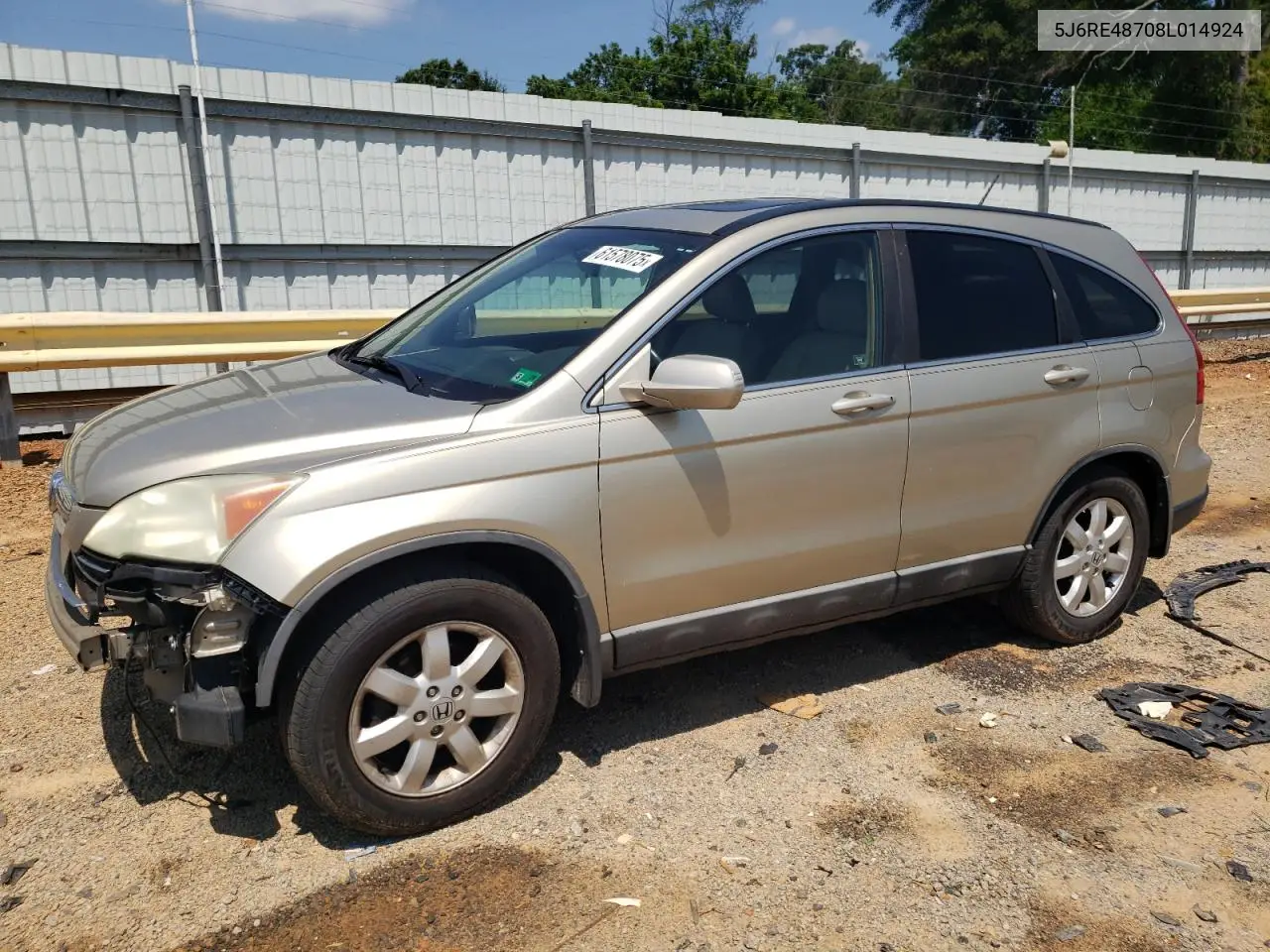 5j6re48708l014924 5J6RE48708L014924 2008 Honda Cr-V Exl