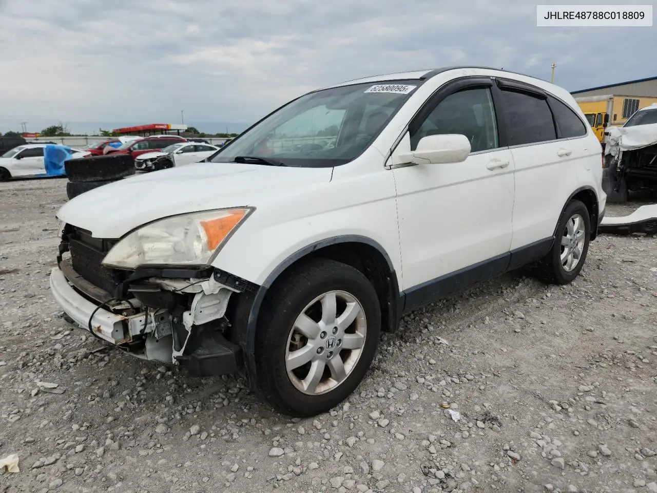 2008 Honda Cr-V Exl VIN: JHLRE48788C018809 Lot: 62580095