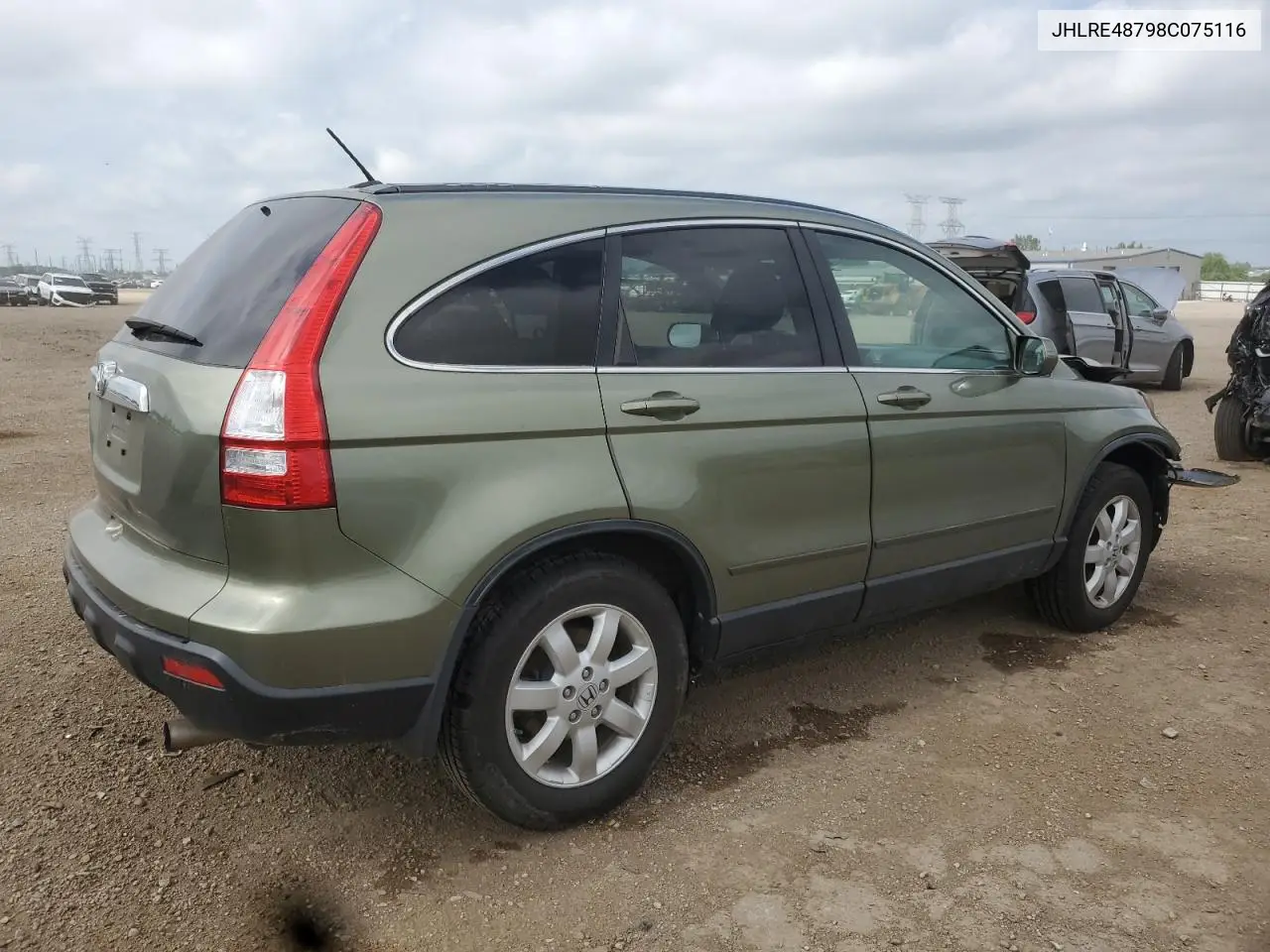 2008 Honda Cr-V Exl VIN: JHLRE48798C075116 Lot: 62642465