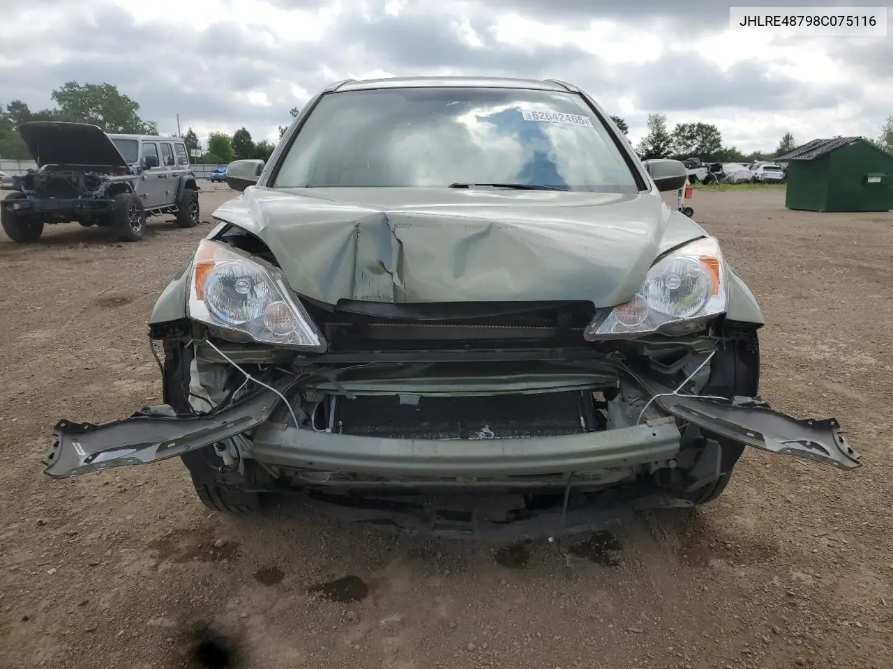 2008 Honda Cr-V Exl VIN: JHLRE48798C075116 Lot: 62642465
