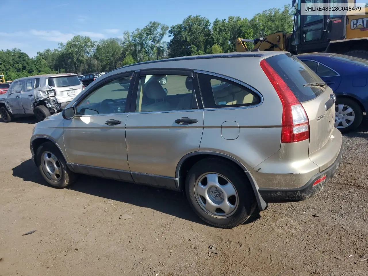 2008 Honda Cr-V Lx VIN: JHLRE48328C048479 Lot: 62964385