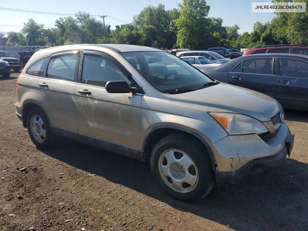 2008 Honda Cr-V Lx VIN: JHLRE48328C048479 Lot: 62964385