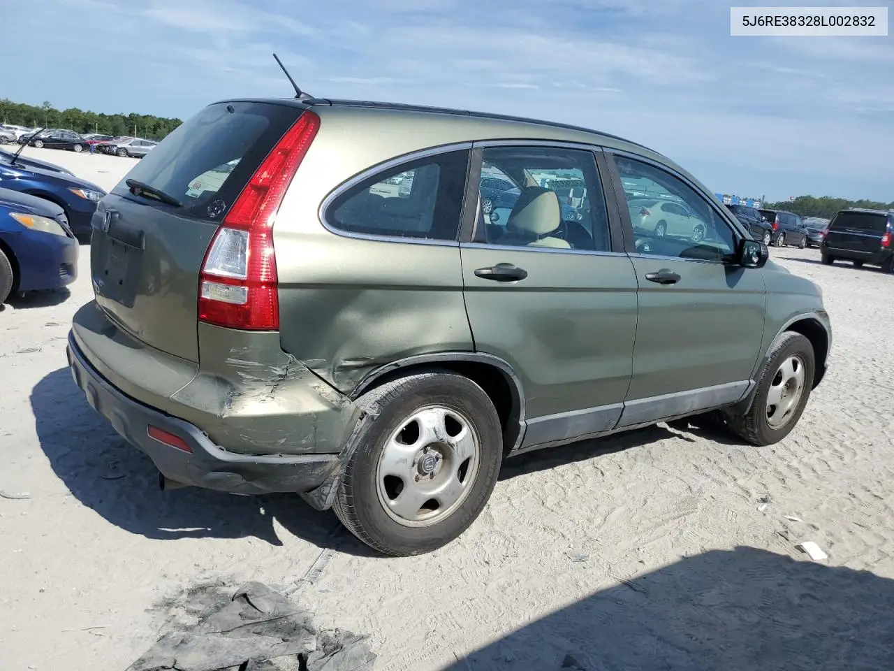 2008 Honda Cr-V Lx VIN: 5J6RE38328L002832 Lot: 63024875