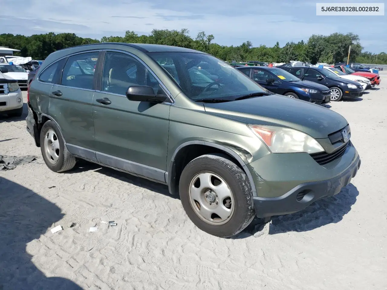 2008 Honda Cr-V Lx VIN: 5J6RE38328L002832 Lot: 63024875