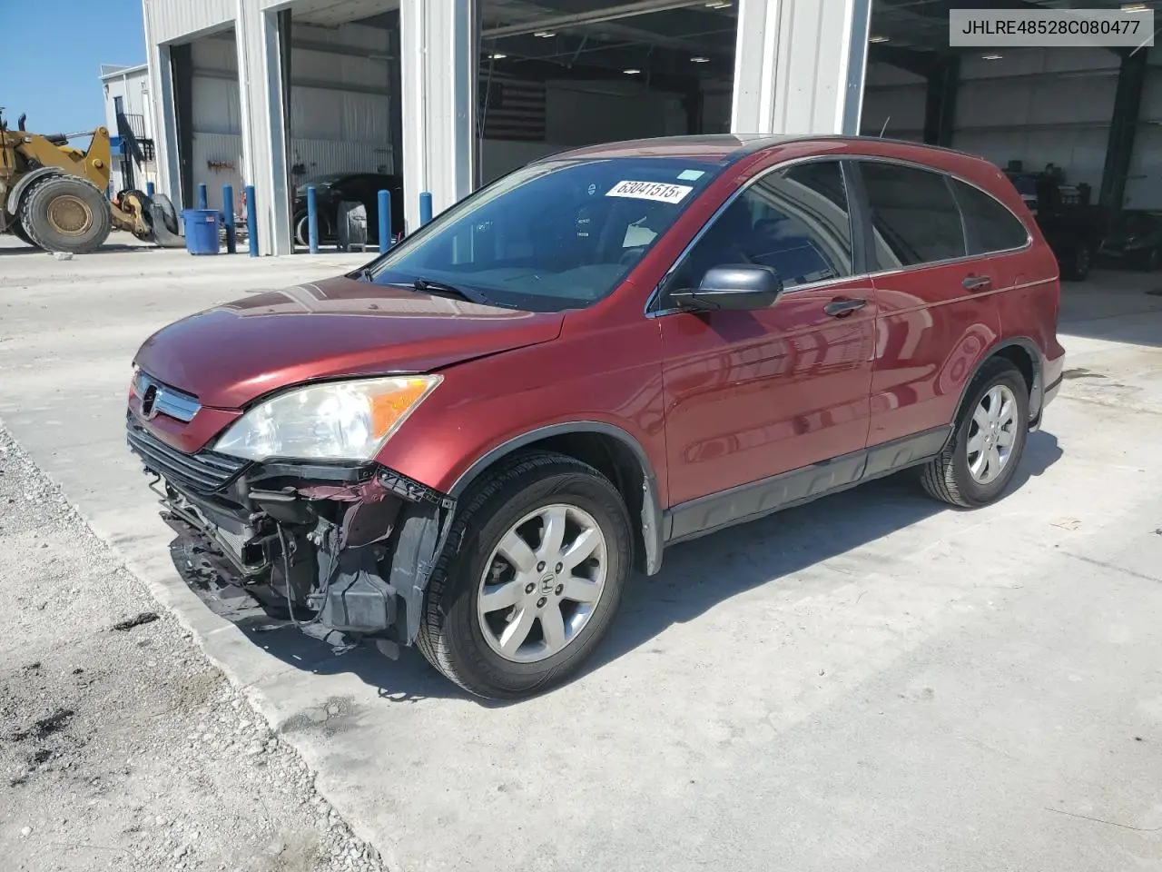 2008 Honda Cr-V Ex VIN: JHLRE48528C080477 Lot: 63041515