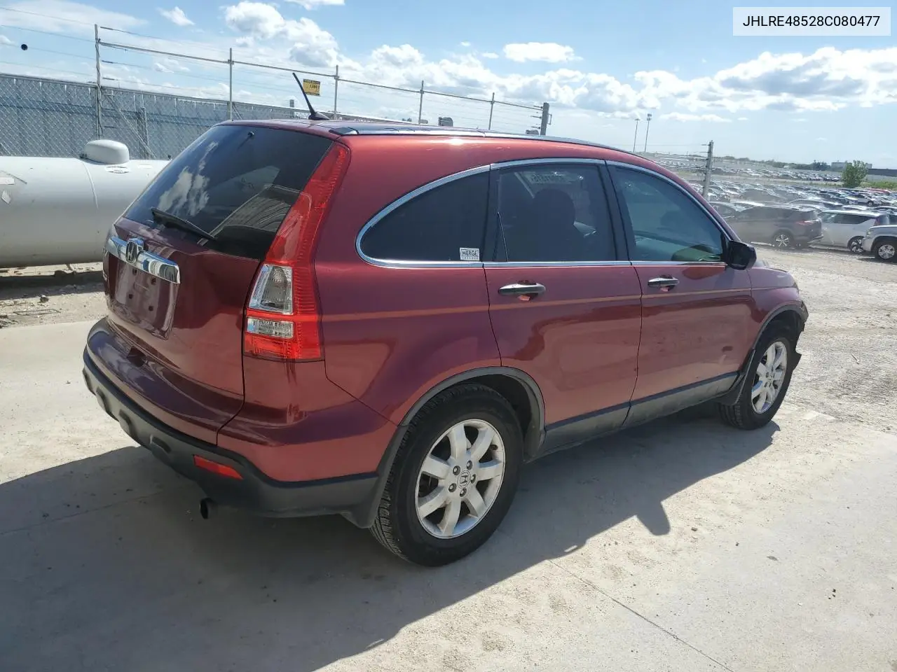 2008 Honda Cr-V Ex VIN: JHLRE48528C080477 Lot: 63041515