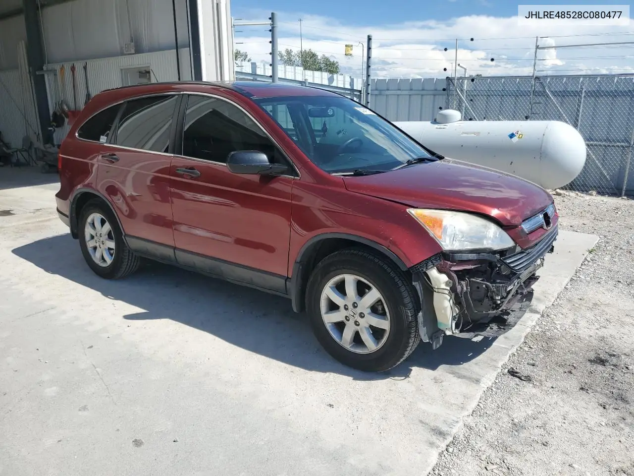 2008 Honda Cr-V Ex VIN: JHLRE48528C080477 Lot: 63041515