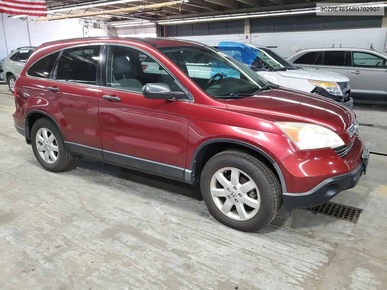 2008 Honda Cr-V Ex VIN: 3CZRE48568G702907 Lot: 63065395