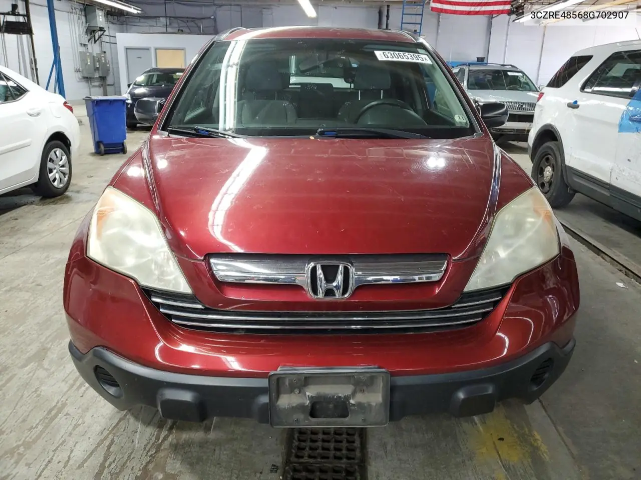 2008 Honda Cr-V Ex VIN: 3CZRE48568G702907 Lot: 63065395