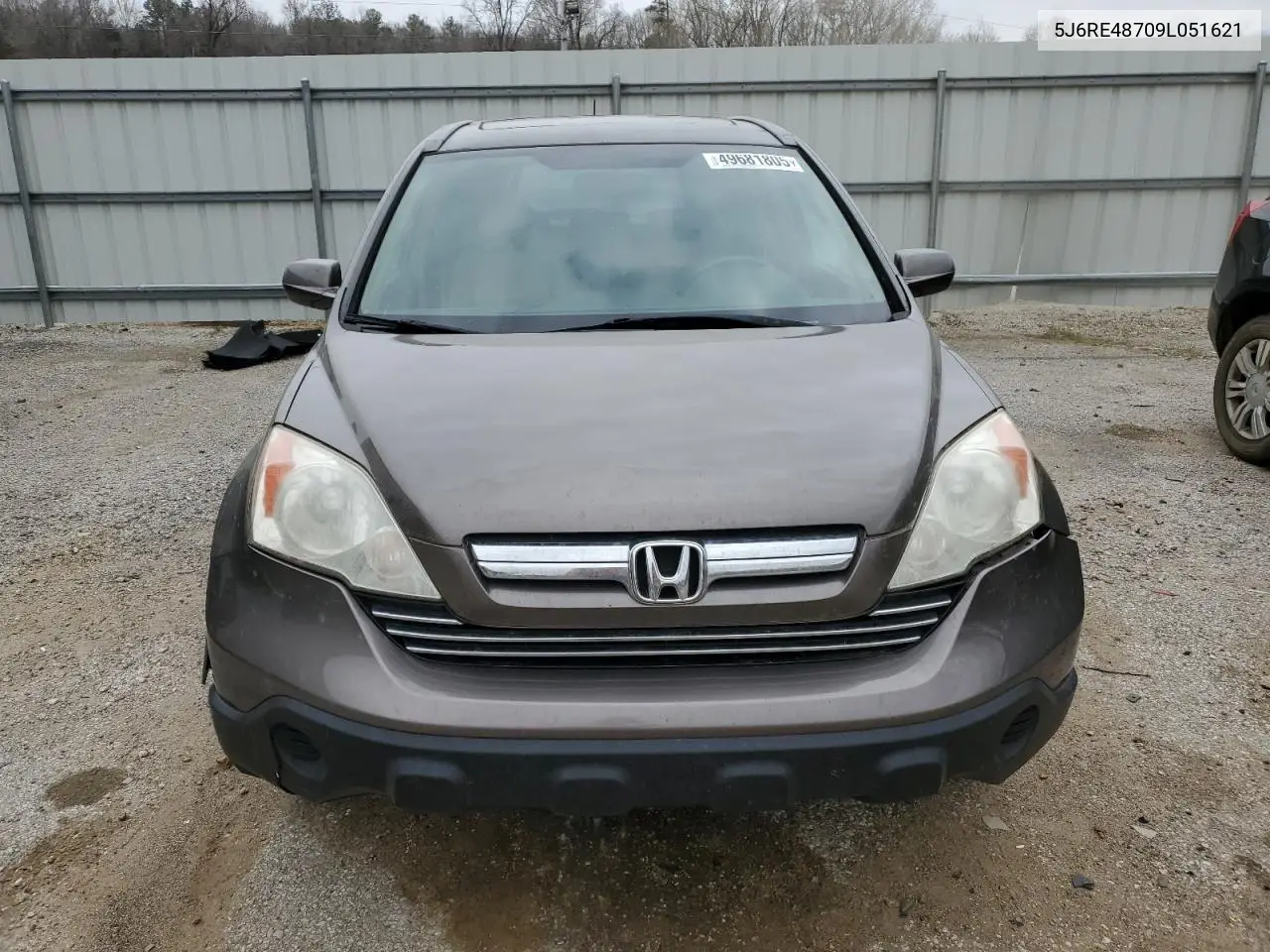 2009 Honda Cr-V Exl VIN: 5J6RE48709L051621 Lot: 49681805
