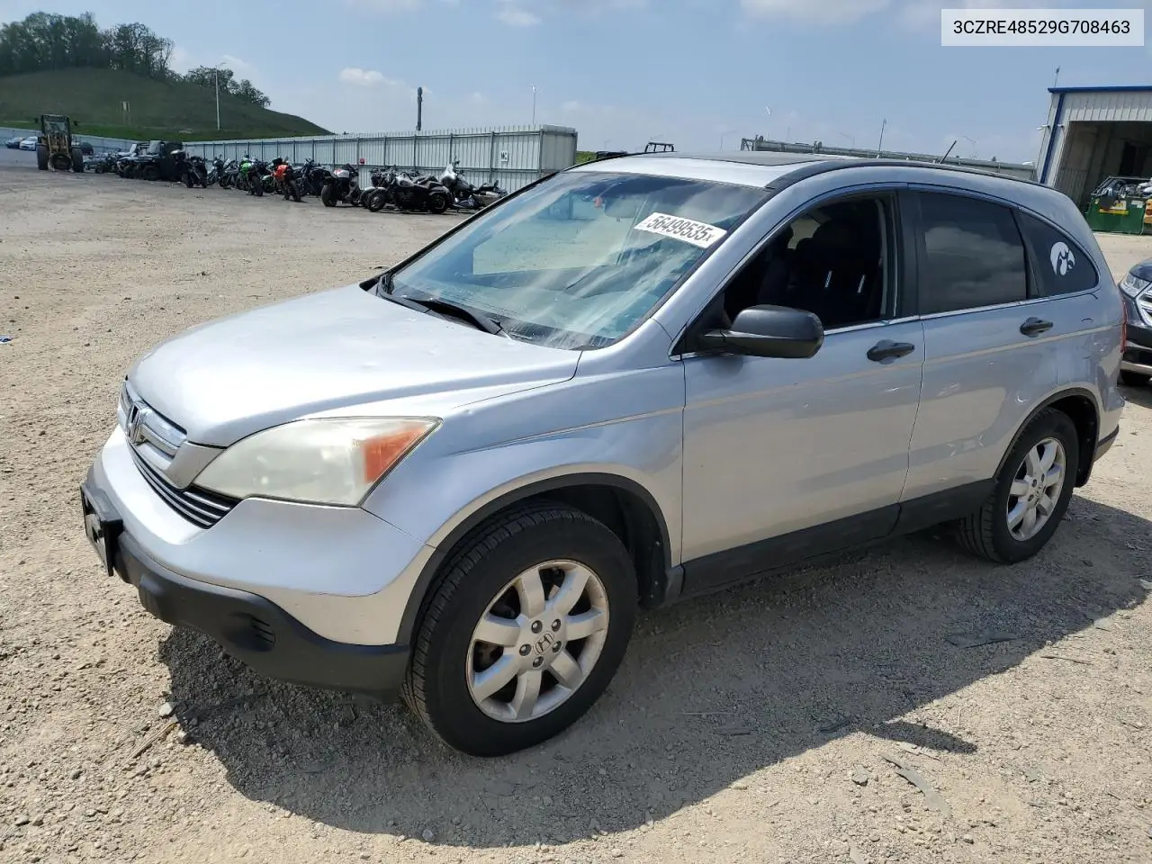 2009 Honda Cr-V Ex VIN: 3CZRE48529G708463 Lot: 56499535