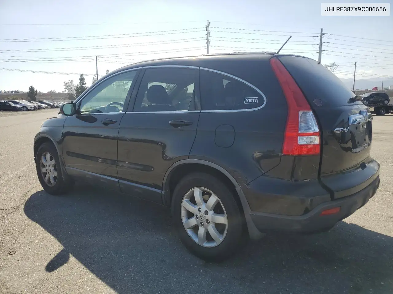 2009 Honda Cr-V Exl VIN: JHLRE387X9C006656 Lot: 56605825