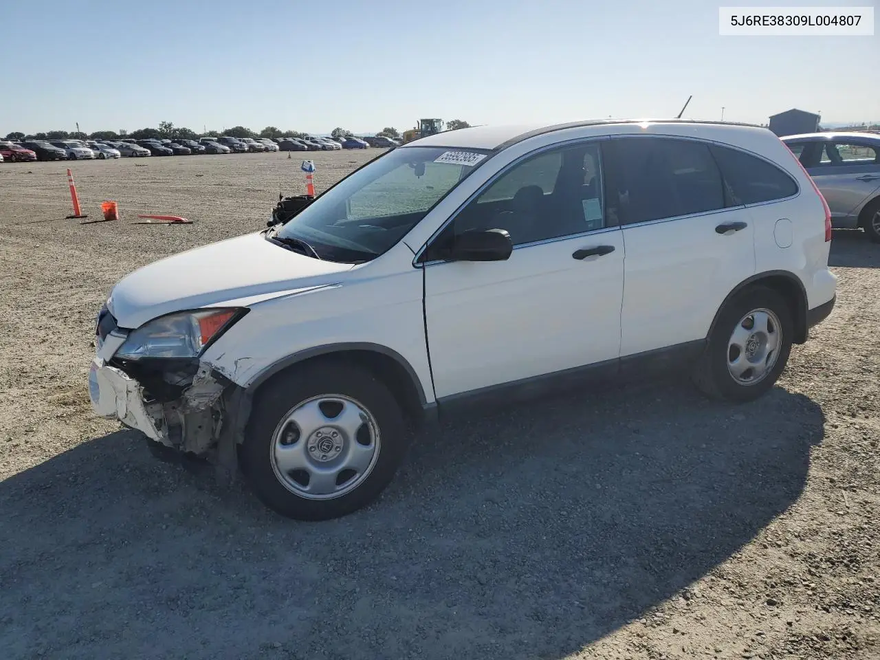 2009 Honda Cr-V Lx VIN: 5J6RE38309L004807 Lot: 56992985