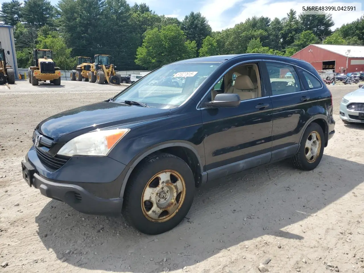 2009 Honda Cr-V Lx VIN: 5J6RE48399L042591 Lot: 61827615