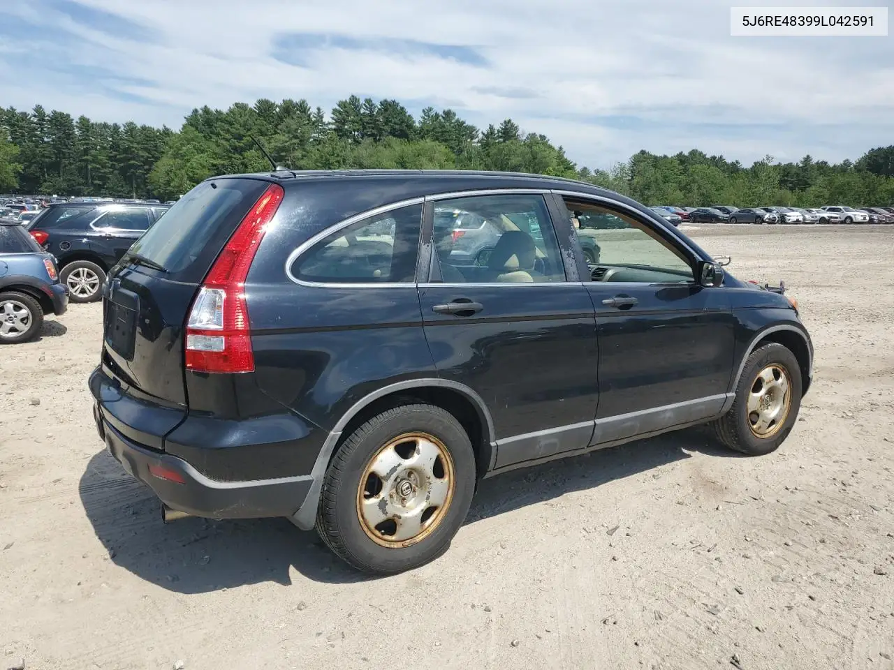 2009 Honda Cr-V Lx VIN: 5J6RE48399L042591 Lot: 61827615