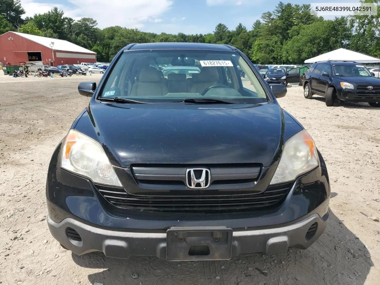 2009 Honda Cr-V Lx VIN: 5J6RE48399L042591 Lot: 61827615
