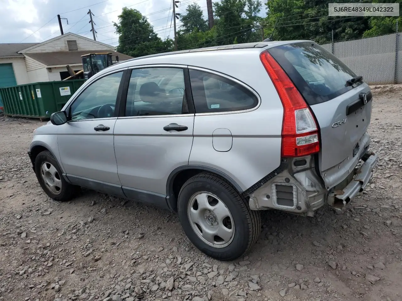 2009 Honda Cr-V Lx VIN: 5J6RE48349L042322 Lot: 62542165