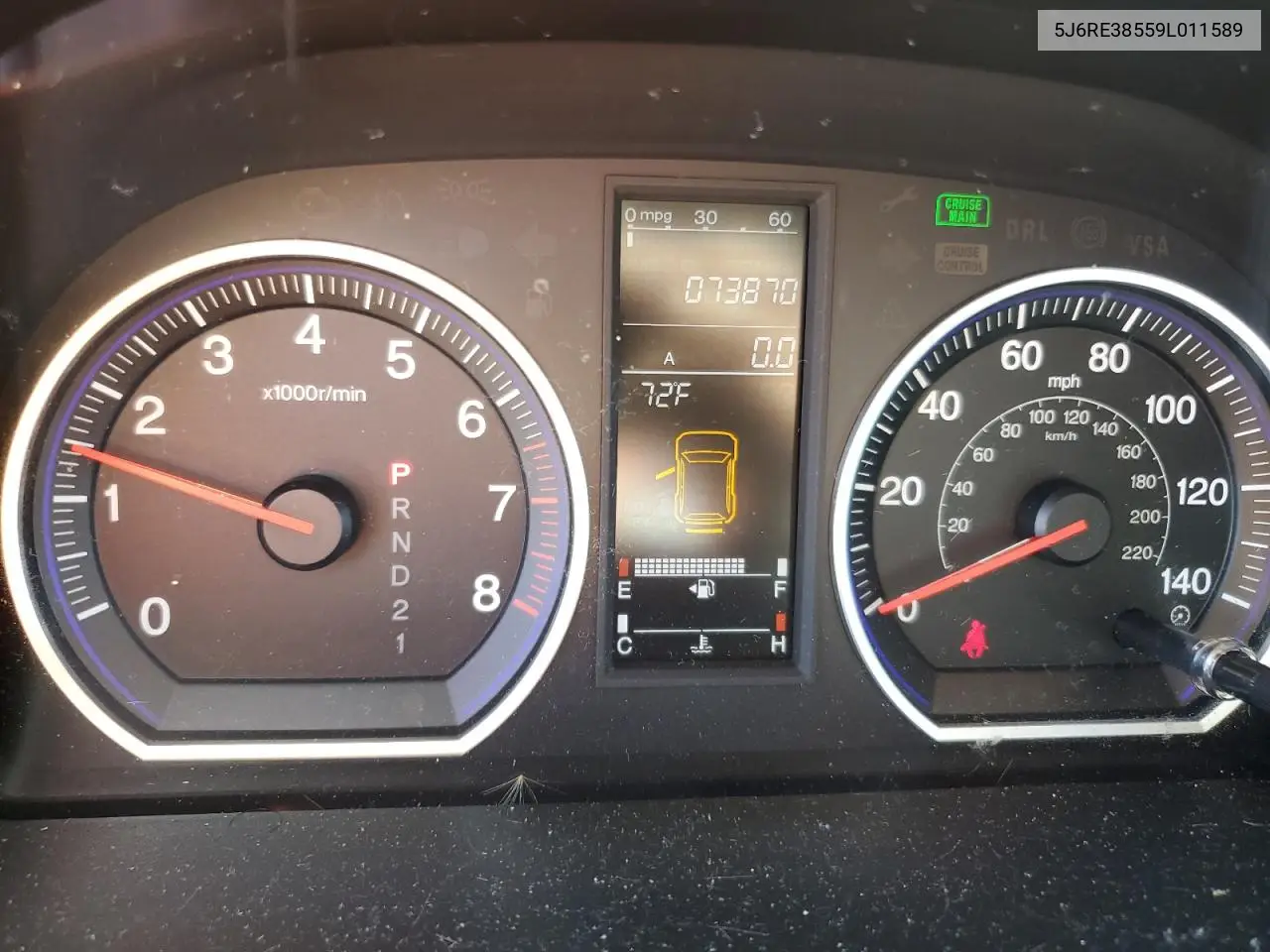 5j6re38559l011589 5J6RE38559L011589 2009 Honda Cr-V Ex