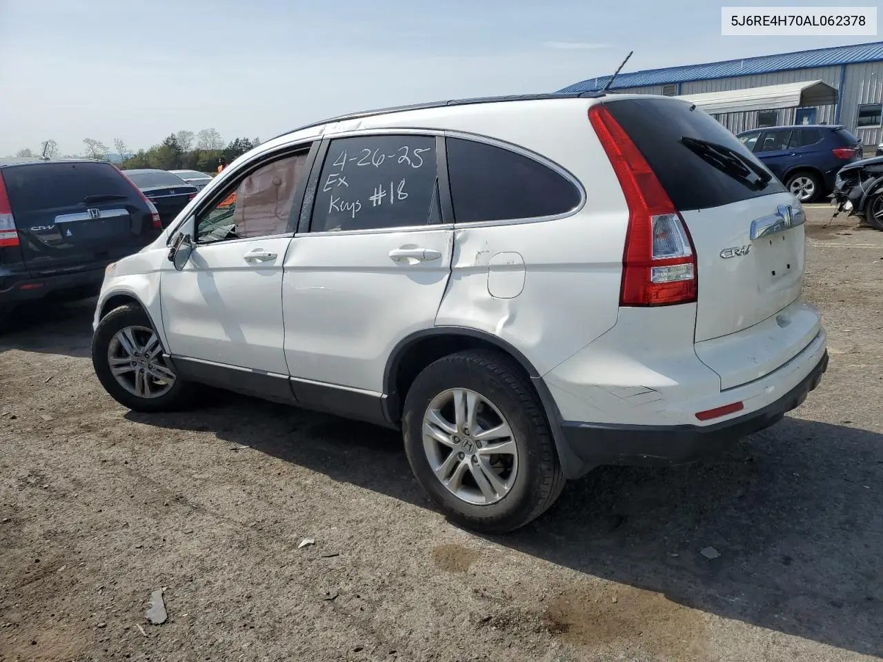 2010 Honda Cr-V Exl VIN: 5J6RE4H70AL062378 Lot: 55033035