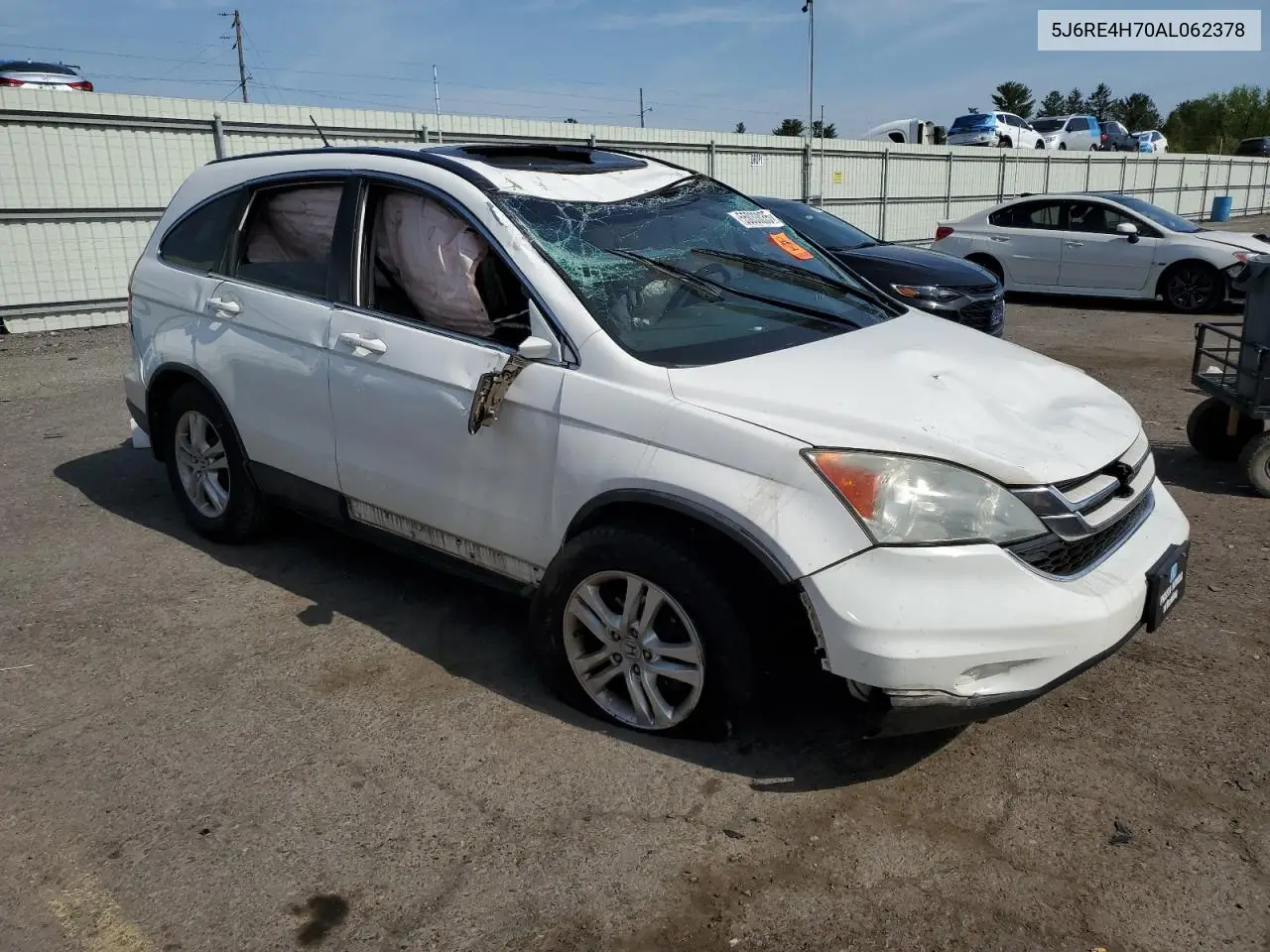 2010 Honda Cr-V Exl VIN: 5J6RE4H70AL062378 Lot: 55033035