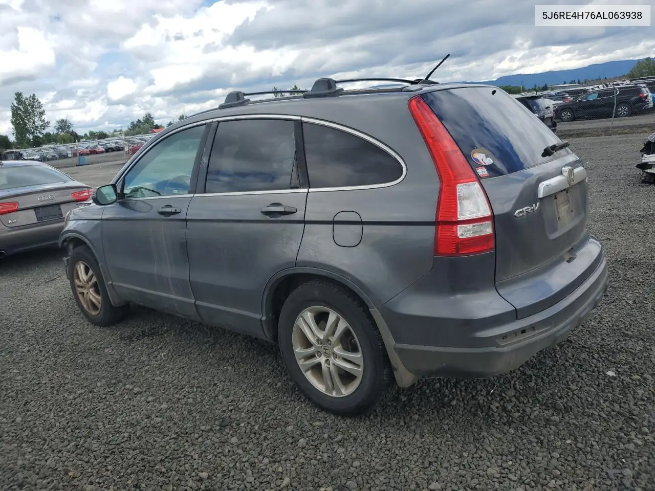 2010 Honda Cr-V Exl VIN: 5J6RE4H76AL063938 Lot: 56368515