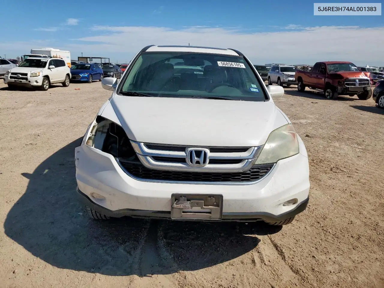 2010 Honda Cr-V Exl VIN: 5J6RE3H74AL001383 Lot: 56856105
