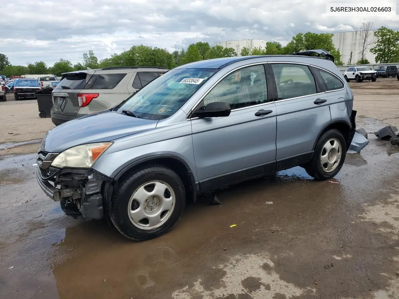 2010 Honda Cr-V Lx VIN: 5J6RE3H30AL026603 Lot: 58333645