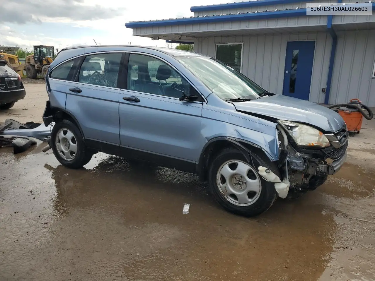 2010 Honda Cr-V Lx VIN: 5J6RE3H30AL026603 Lot: 58333645