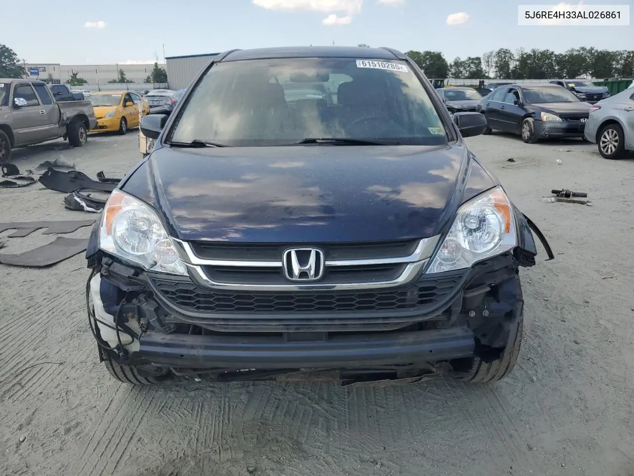 2010 Honda Cr-V Lx VIN: 5J6RE4H33AL026861 Lot: 61510285