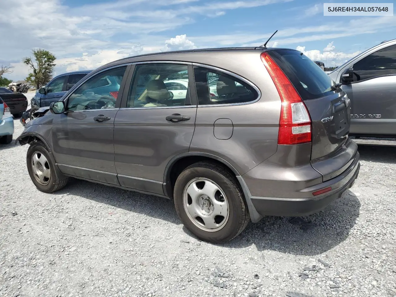 2010 Honda Cr-V Lx VIN: 5J6RE4H34AL057648 Lot: 62679515