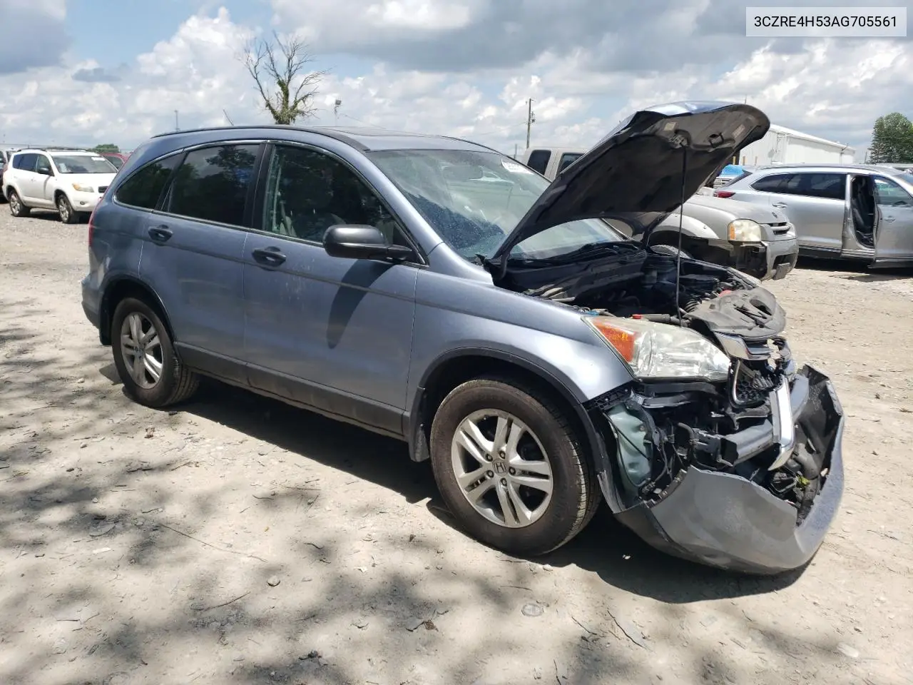 2010 Honda Cr-V Ex VIN: 3CZRE4H53AG705561 Lot: 62681105