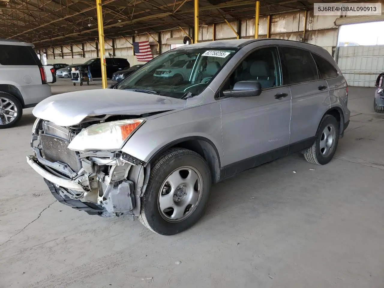 2010 Honda Cr-V Lx VIN: 5J6RE4H38AL090913 Lot: 62758255