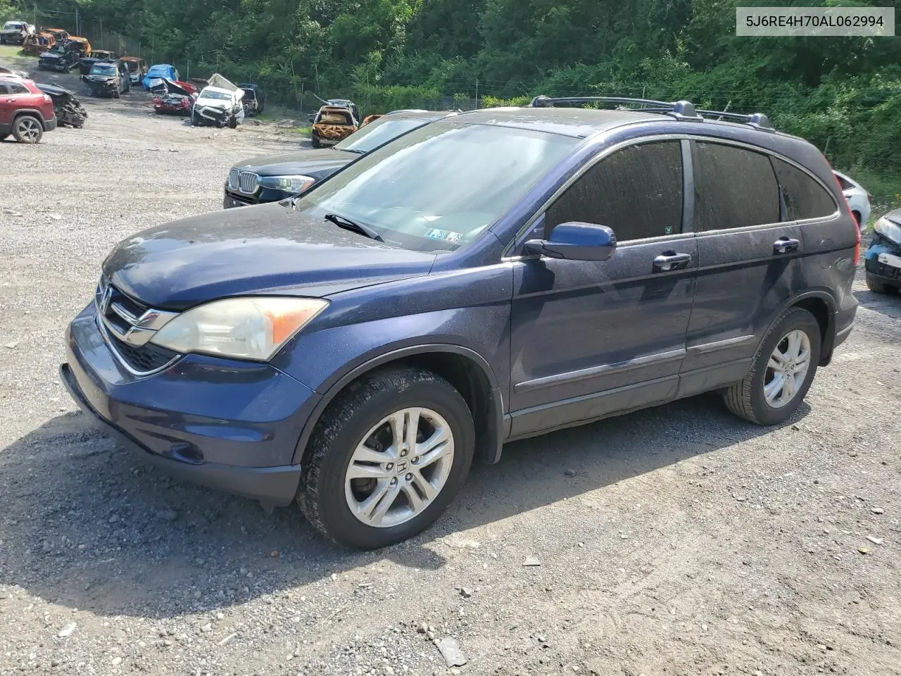 2010 Honda Cr-V Exl VIN: 5J6RE4H70AL062994 Lot: 62852105
