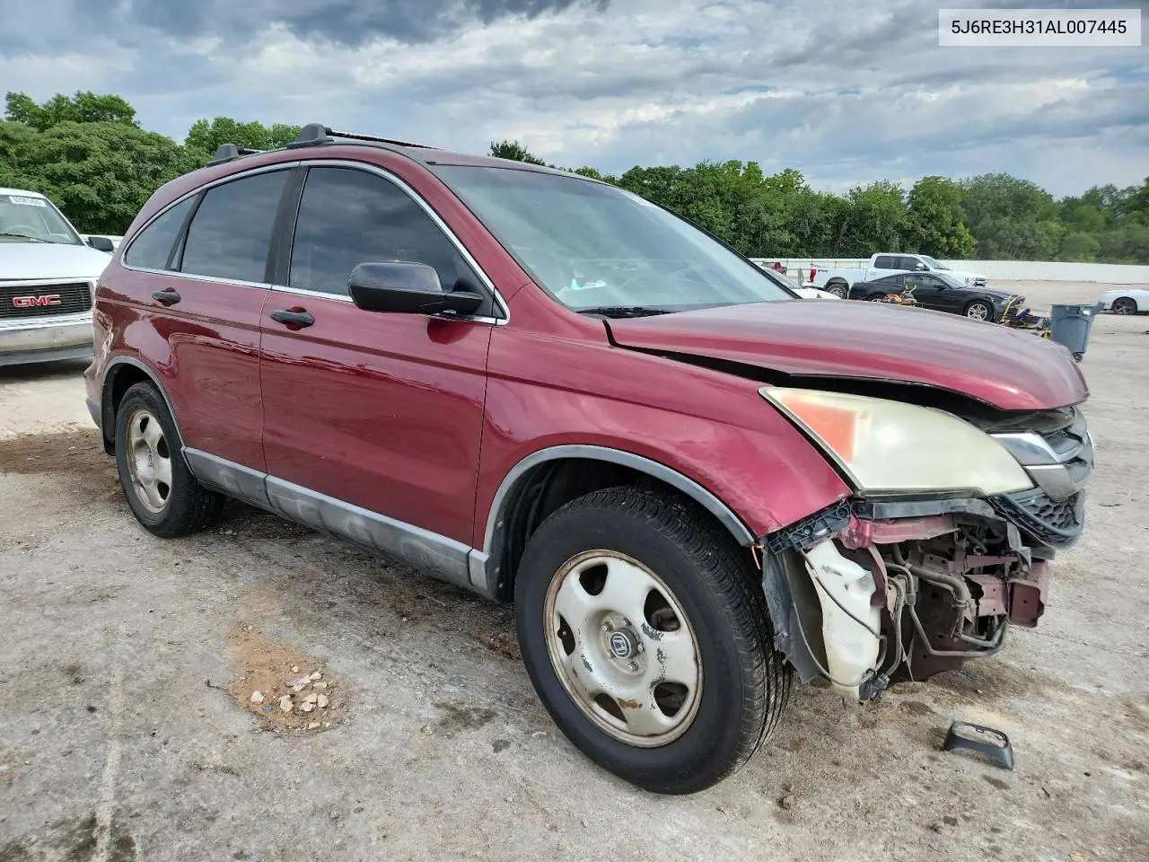 2010 Honda Cr-V Lx VIN: 5J6RE3H31AL007445 Lot: 62913835