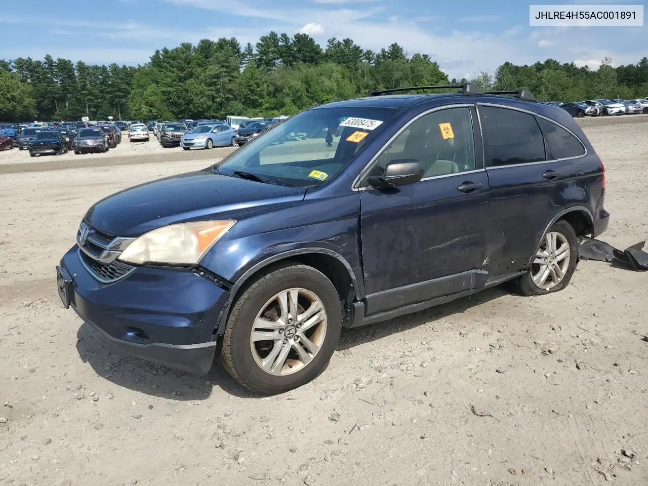 2010 Honda Cr-V Ex VIN: JHLRE4H55AC001891 Lot: 63008475