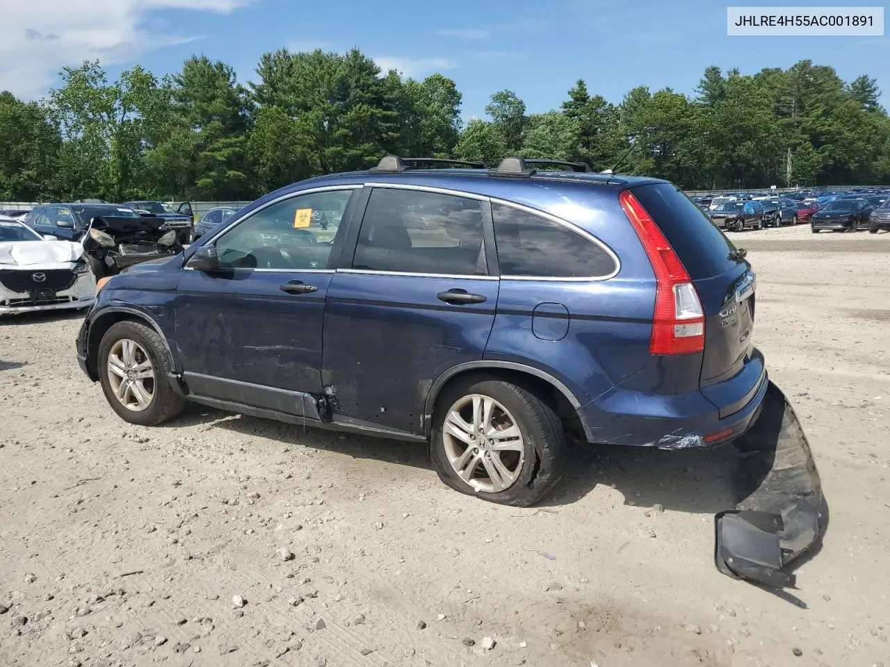2010 Honda Cr-V Ex VIN: JHLRE4H55AC001891 Lot: 63008475