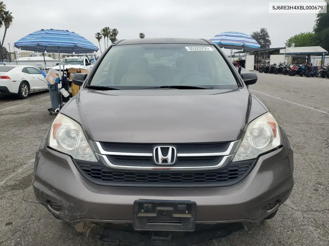 2011 Honda Cr-V Se VIN: 5J6RE3H4XBL000679 Lot: 55320255