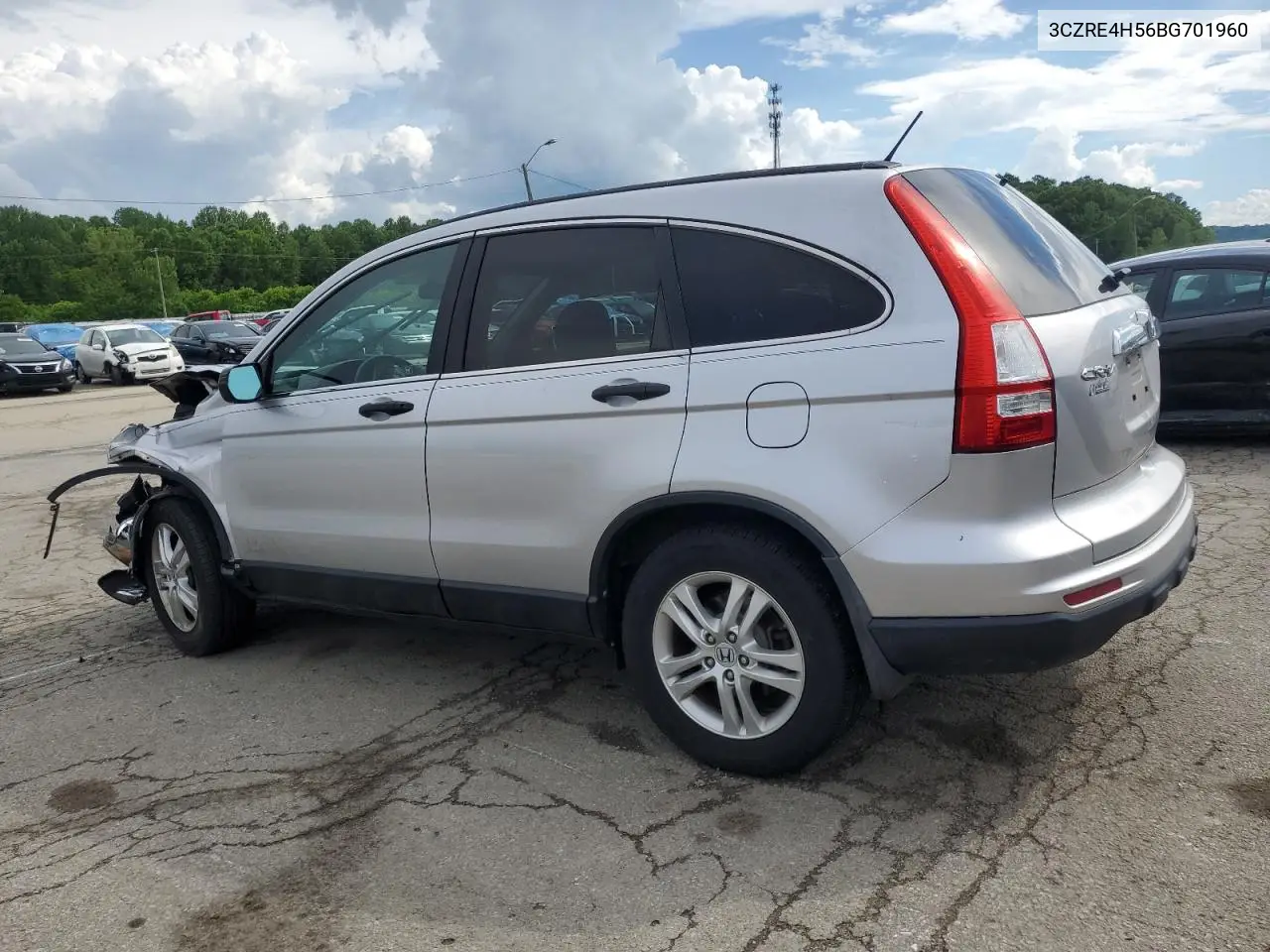 2011 Honda Cr-V Ex VIN: 3CZRE4H56BG701960 Lot: 56728035