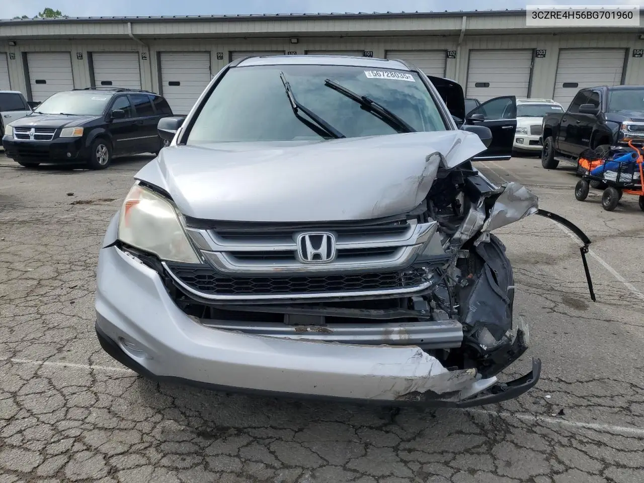 2011 Honda Cr-V Ex VIN: 3CZRE4H56BG701960 Lot: 56728035