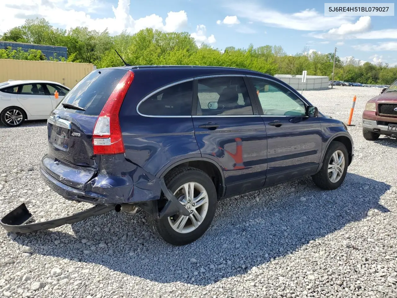 2011 Honda Cr-V Ex VIN: 5J6RE4H51BL079027 Lot: 56974115