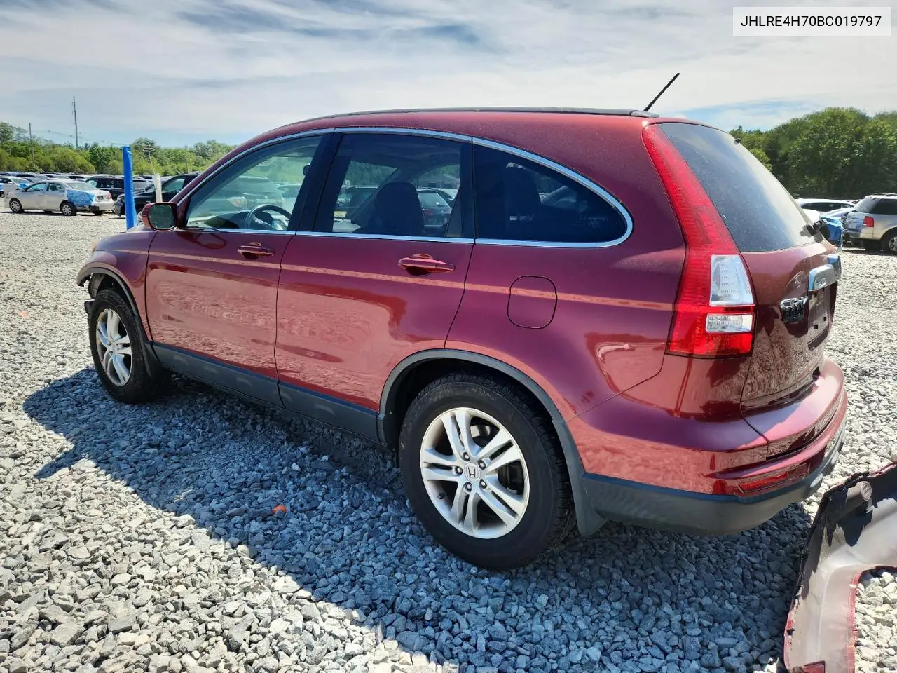 2011 Honda Cr-V Exl VIN: JHLRE4H70BC019797 Lot: 62543315