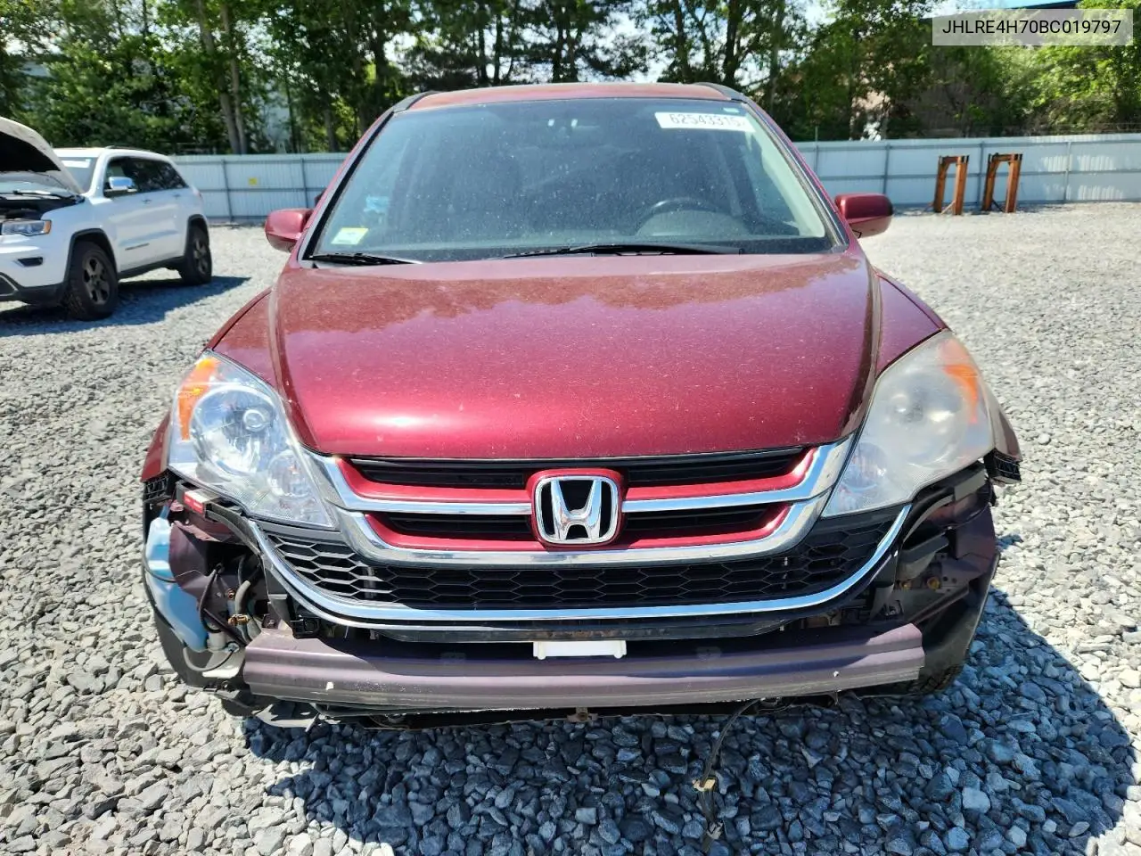 2011 Honda Cr-V Exl VIN: JHLRE4H70BC019797 Lot: 62543315