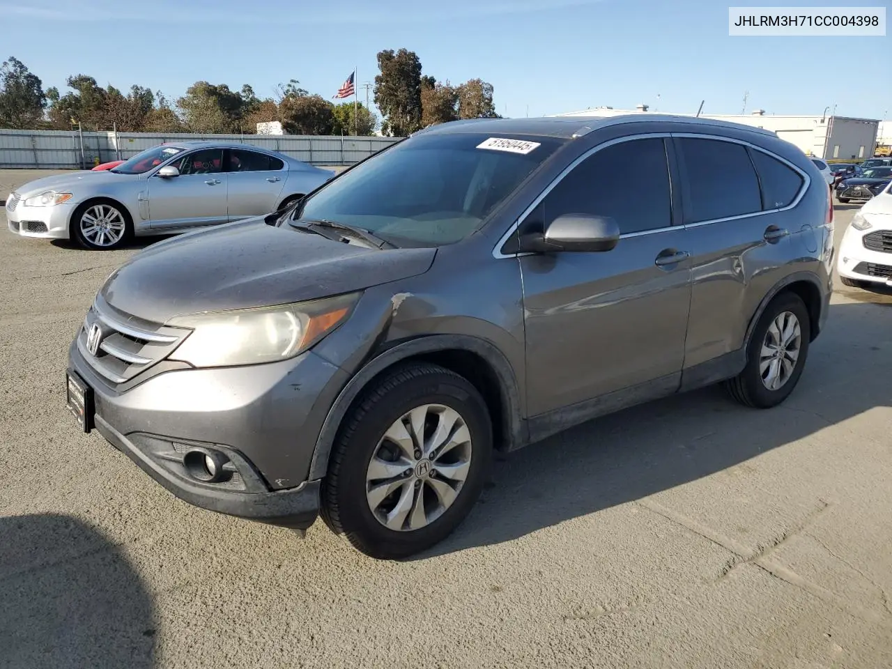 2012 Honda Cr-V Exl VIN: JHLRM3H71CC004398 Lot: 51950445