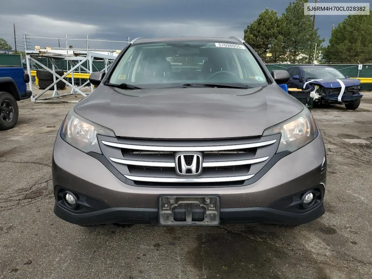 2012 Honda Cr-V Exl VIN: 5J6RM4H70CL028382 Lot: 57098055