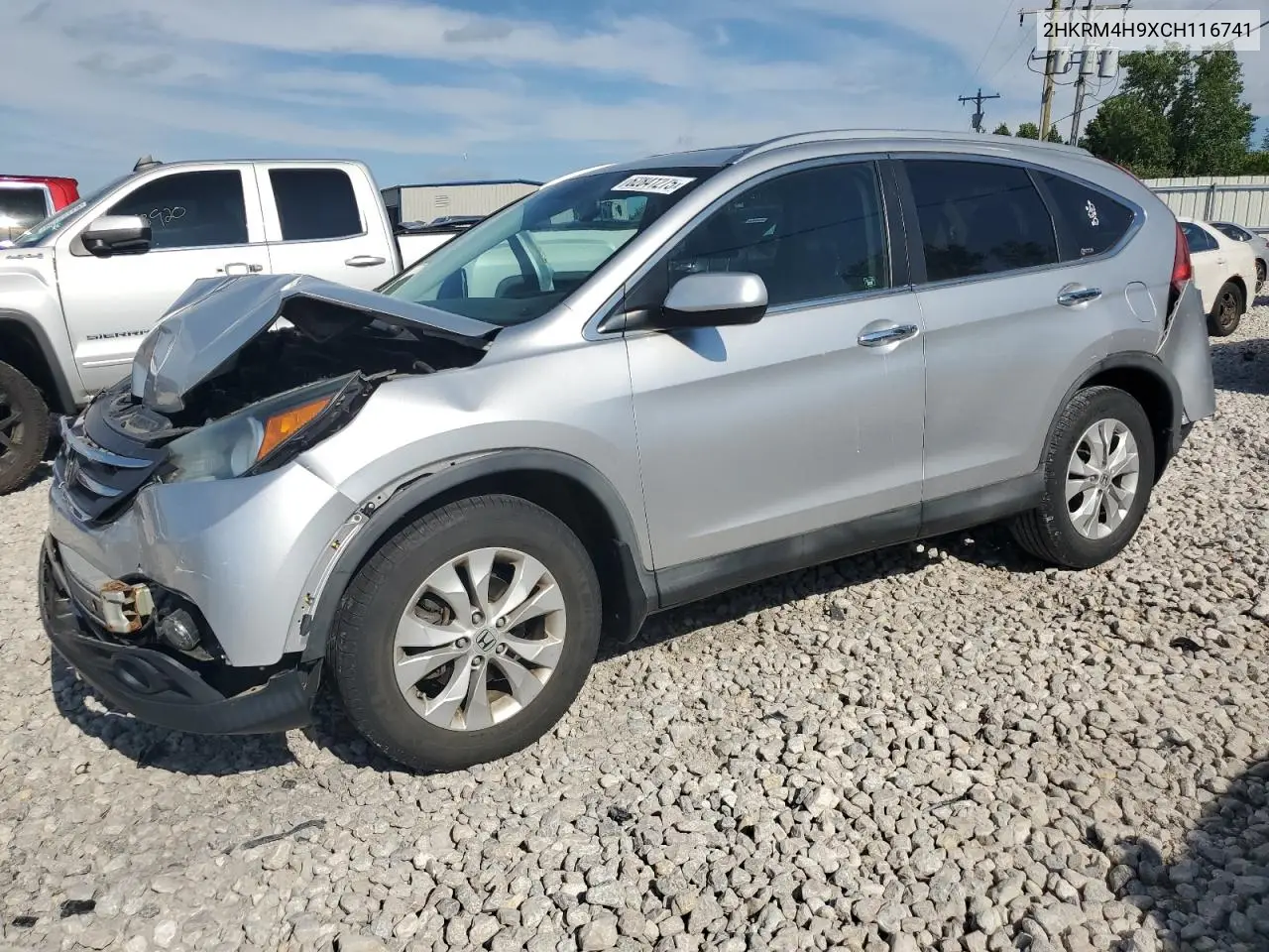 2012 Honda Cr-V Touring VIN: 2HKRM4H9XCH116741 Lot: 62841275
