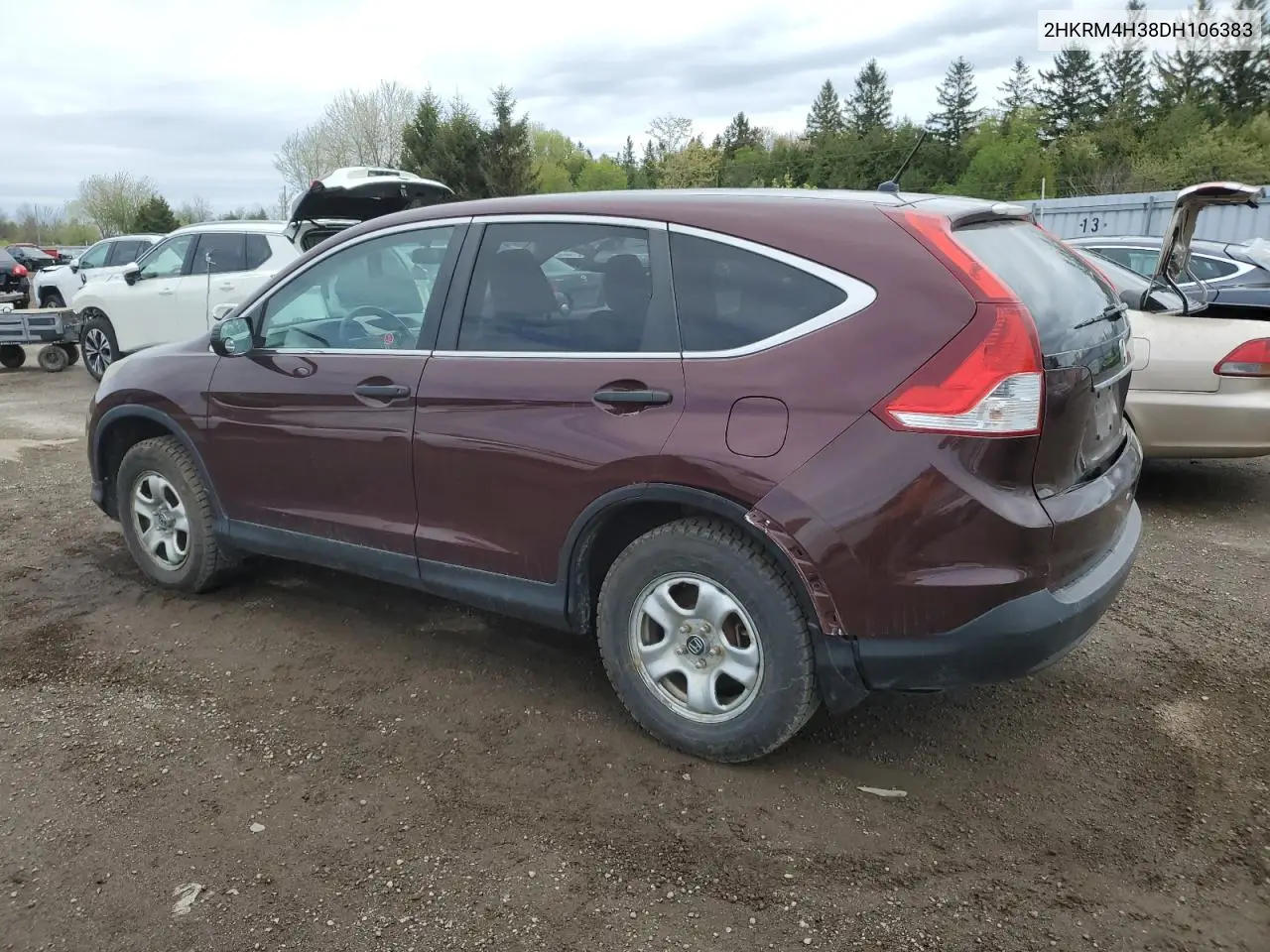 2013 Honda Cr-V Lx VIN: 2HKRM4H38DH106383 Lot: 56360225