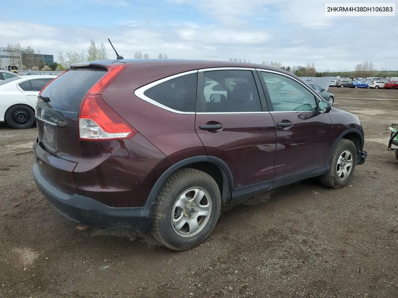 2013 Honda Cr-V Lx VIN: 2HKRM4H38DH106383 Lot: 56360225