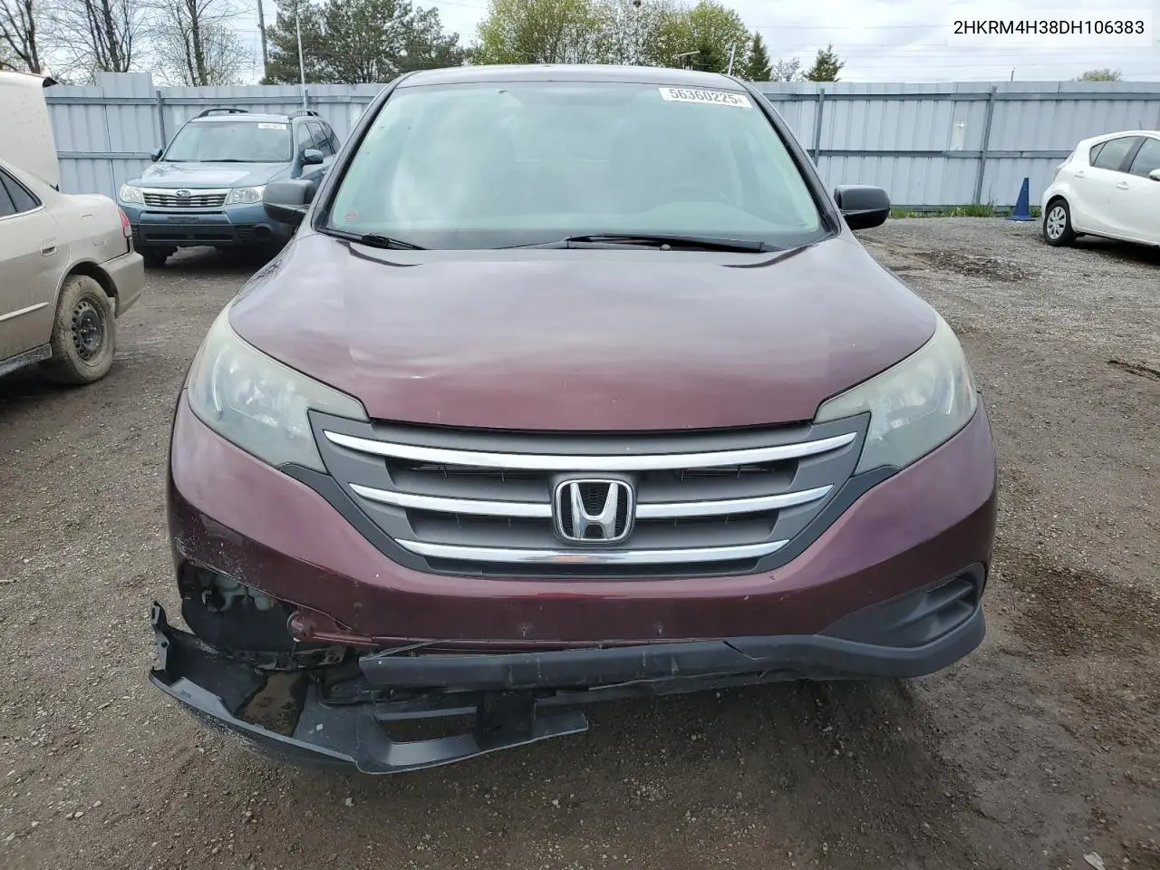 2013 Honda Cr-V Lx VIN: 2HKRM4H38DH106383 Lot: 56360225