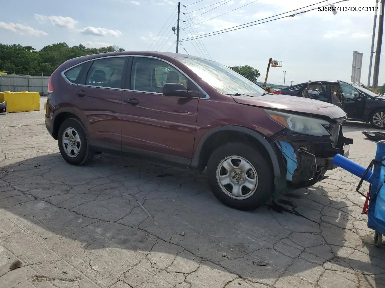 2013 Honda Cr-V Lx VIN: 5J6RM4H34DL043112 Lot: 56618755