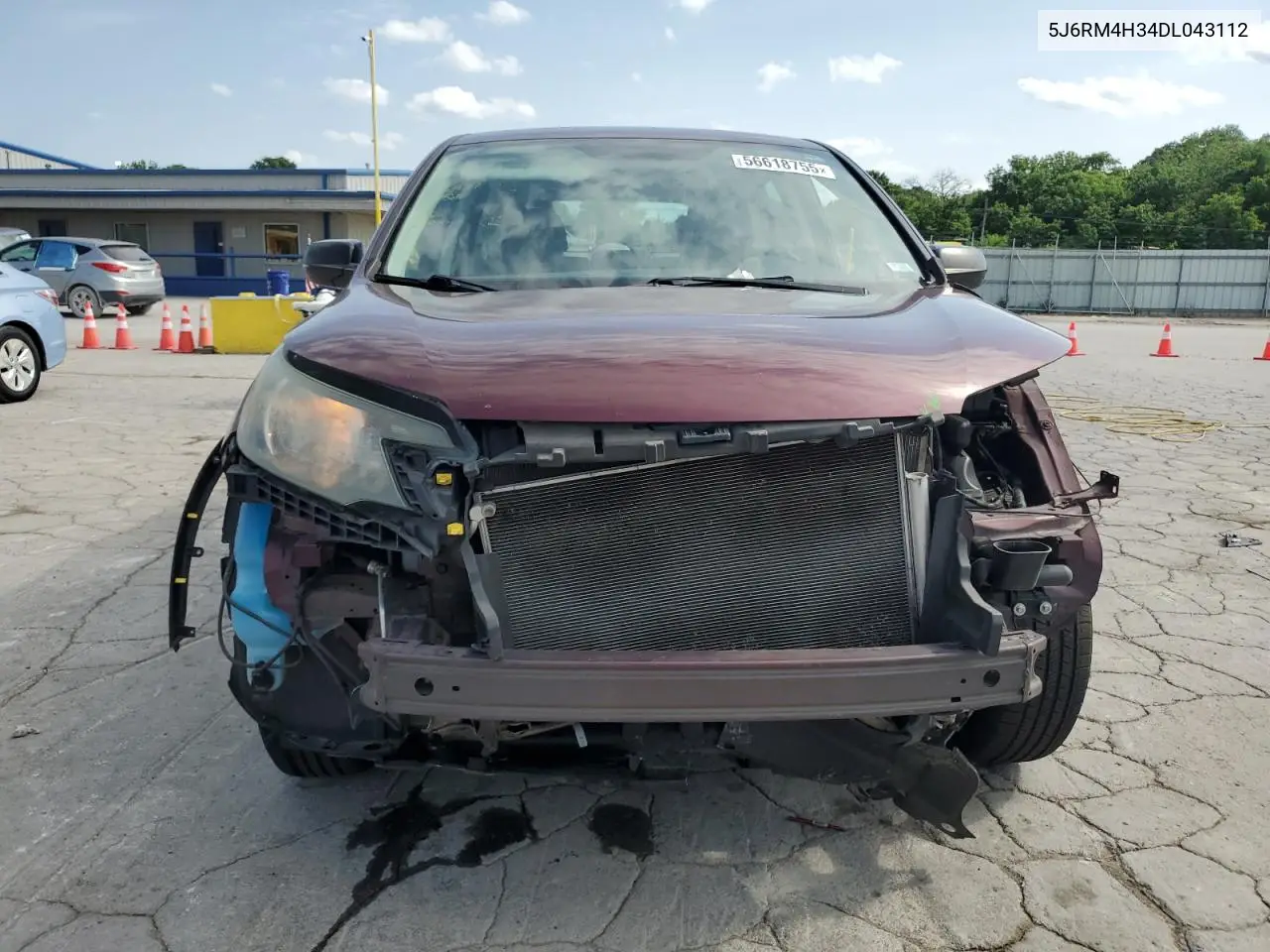 2013 Honda Cr-V Lx VIN: 5J6RM4H34DL043112 Lot: 56618755